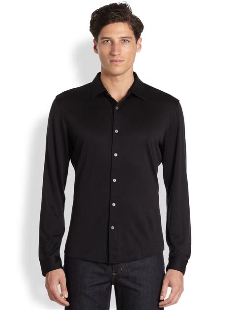 michael kors men's black shirt|Michael Kors black shirt women.